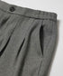 MR.OLIVE / PEACHSKIN STRETCH GABARDINE / 2TACK WIDE EASY PANTS / ミスターオリーブ ピーチスキンストレッチギャバジン 2タックワイドイージーパンツ